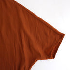 NDPPO｜割繊ポリエステル・チャイニーズクレープ ドルマンスリーブプルオーバー  #CARROT ORANGE [TA_NC193PO]