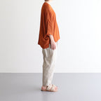 NDPPO｜割繊ポリエステル・チャイニーズクレープ ドルマンスリーブプルオーバー  #CARROT ORANGE [TA_NC193PO]