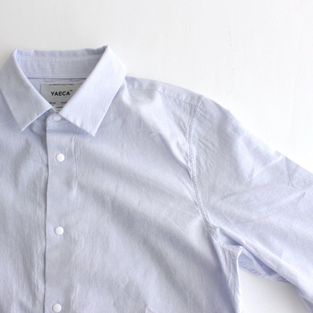 COMFORT SHIRT STANDARD #SAX [62102] _ YAECA | ヤエカ – ciacura