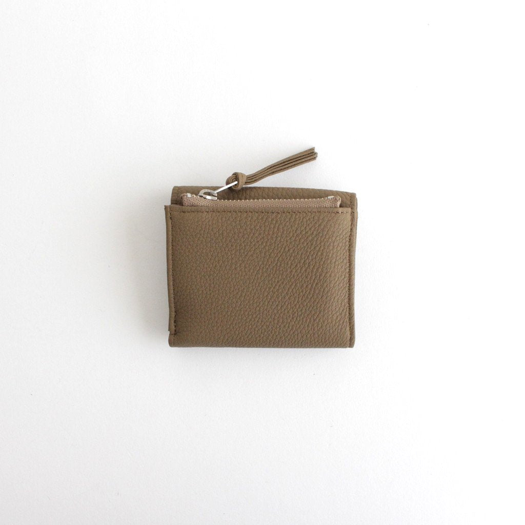 BUBBLE CALF MINI WALLET #TAUPE [L003]