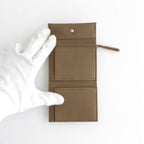 BUBBLE CALF MINI WALLET #TAUPE [L003]