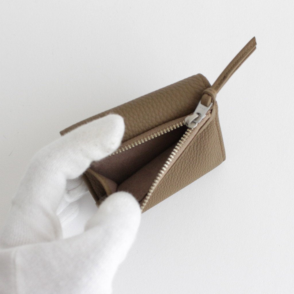 BUBBLE CALF MINI WALLET #TAUPE [L003]