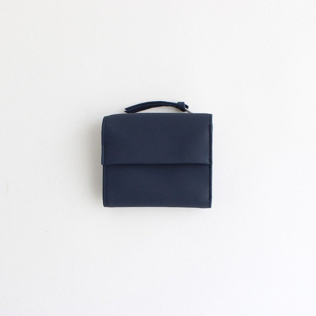 BUBBLE CALF MINI WALLET #NAVY [L003]