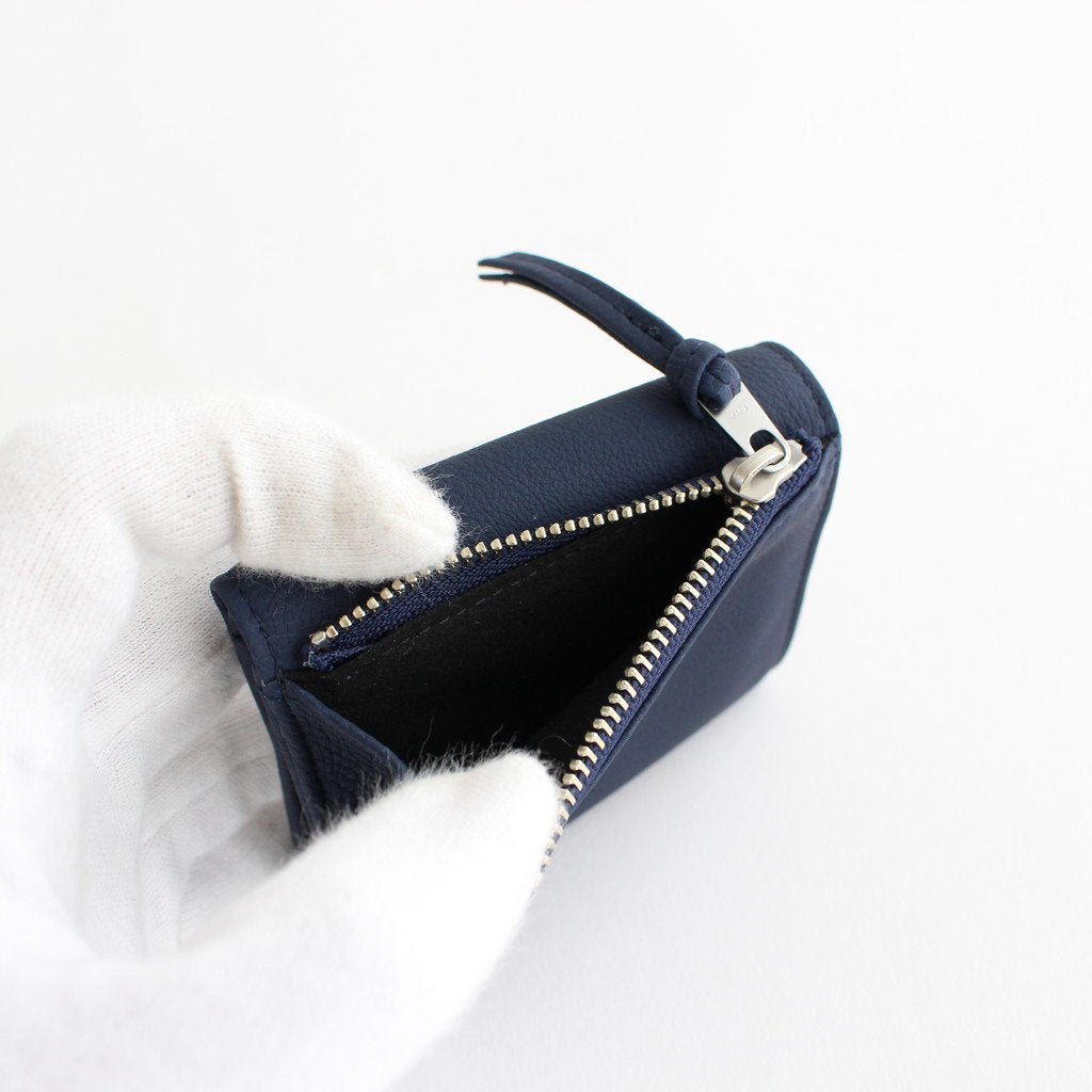 BUBBLE CALF MINI WALLET #NAVY [L003]