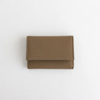 BUBBLE CALF BUSINESS CARD CASE #TAUPE [L026]