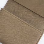BUBBLE CALF BUSINESS CARD CASE #TAUPE [L026]