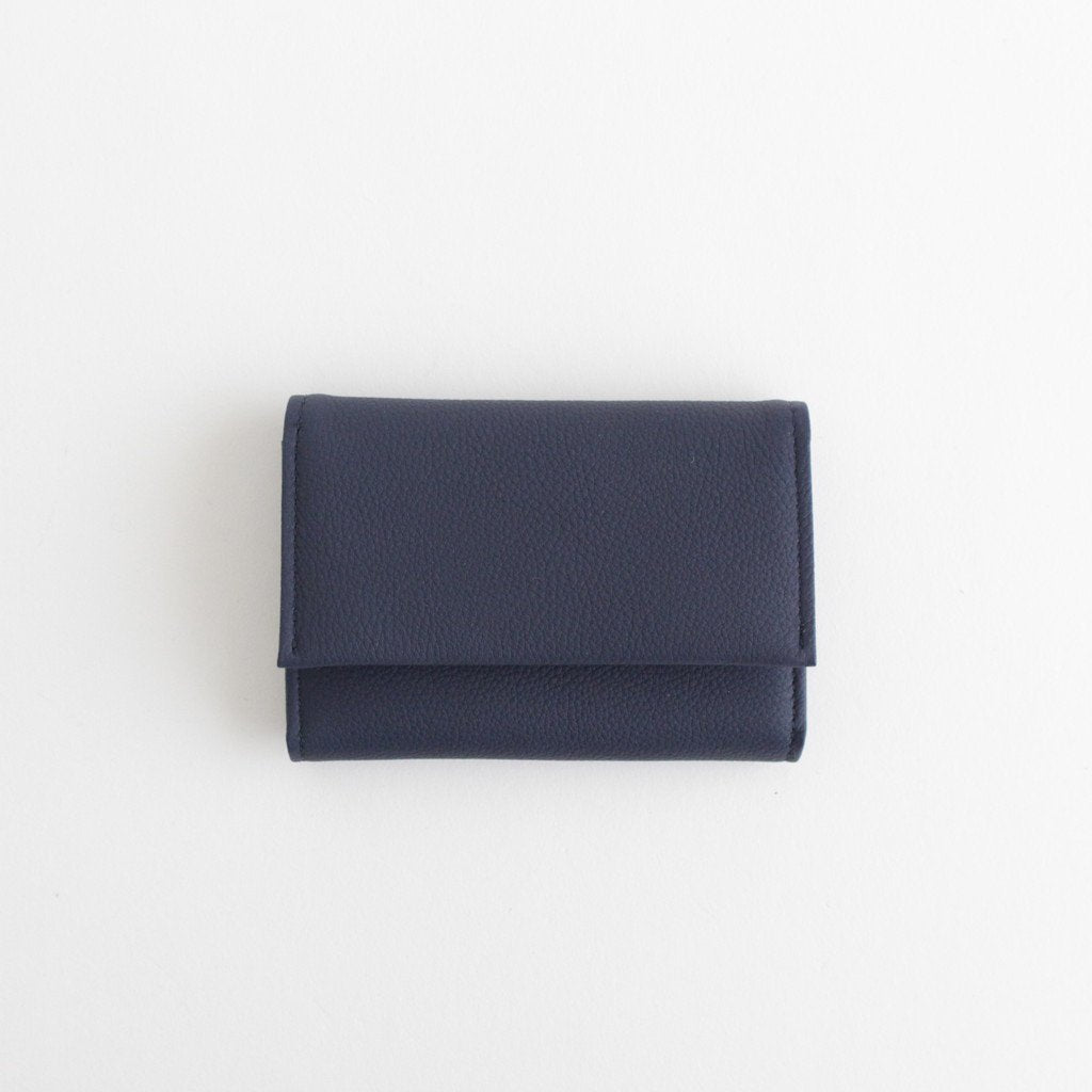 BUBBLE CALF BUSINESS CARD CASE #NAVY [L026]