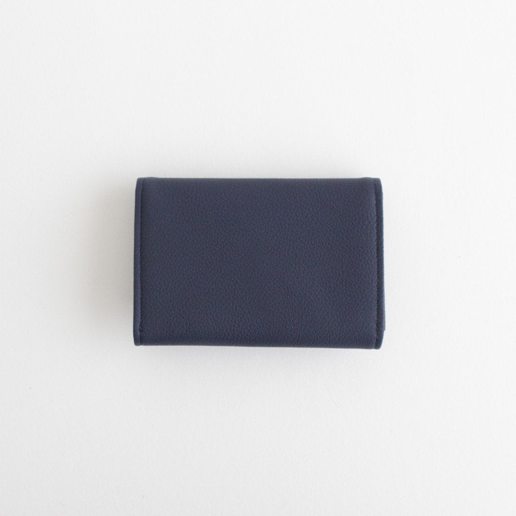 BUBBLE CALF BUSINESS CARD CASE #NAVY [L026]