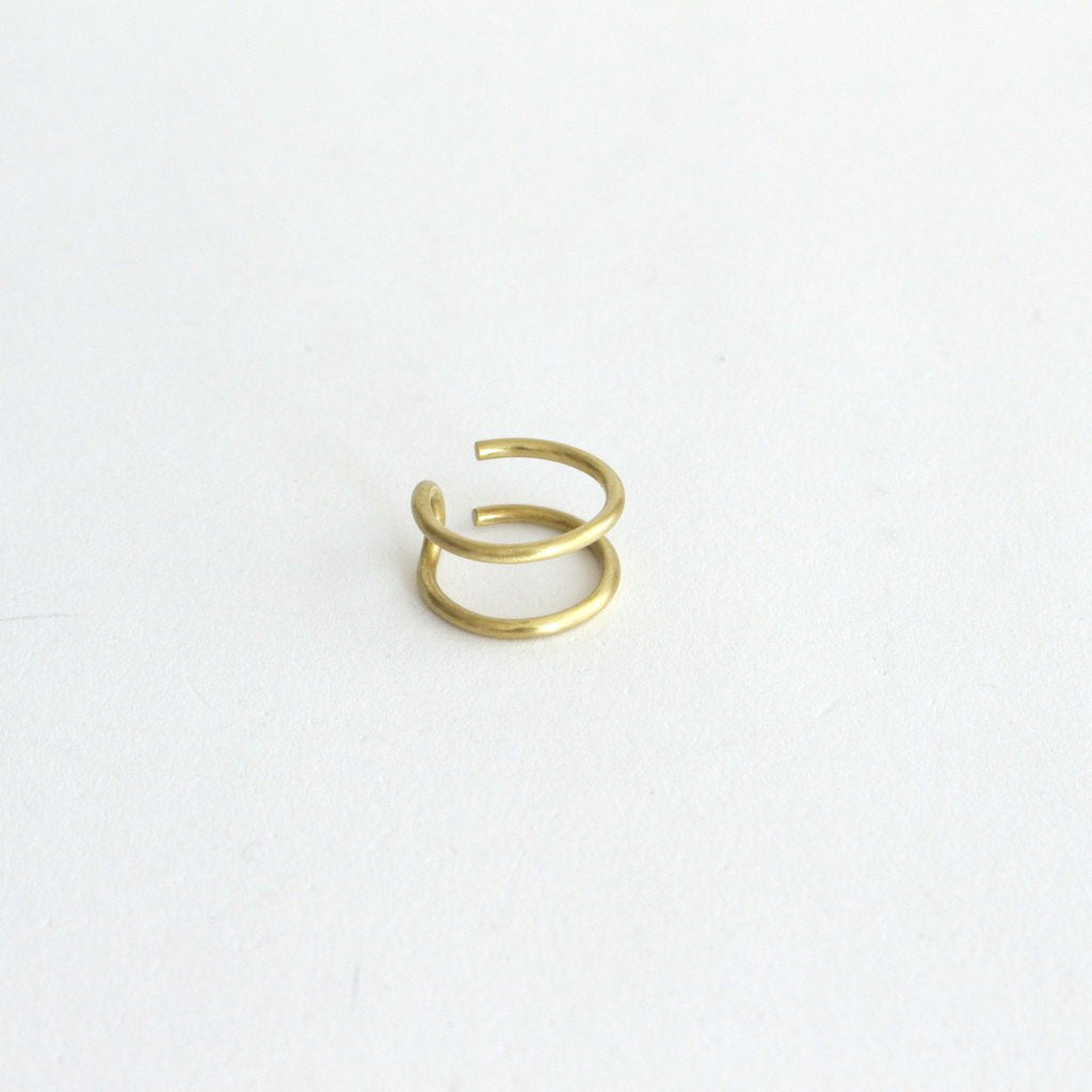 ROUND WIRE RING_DOUBLE #BRASS [1106a_d]