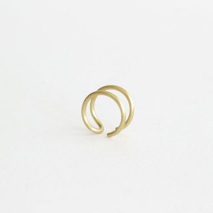 ROUND WIRE RING_DOUBLE #BRASS [1106a_d]