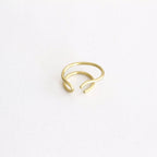ROUND WIRE RING_MOVE #BRASS [1107a_m]