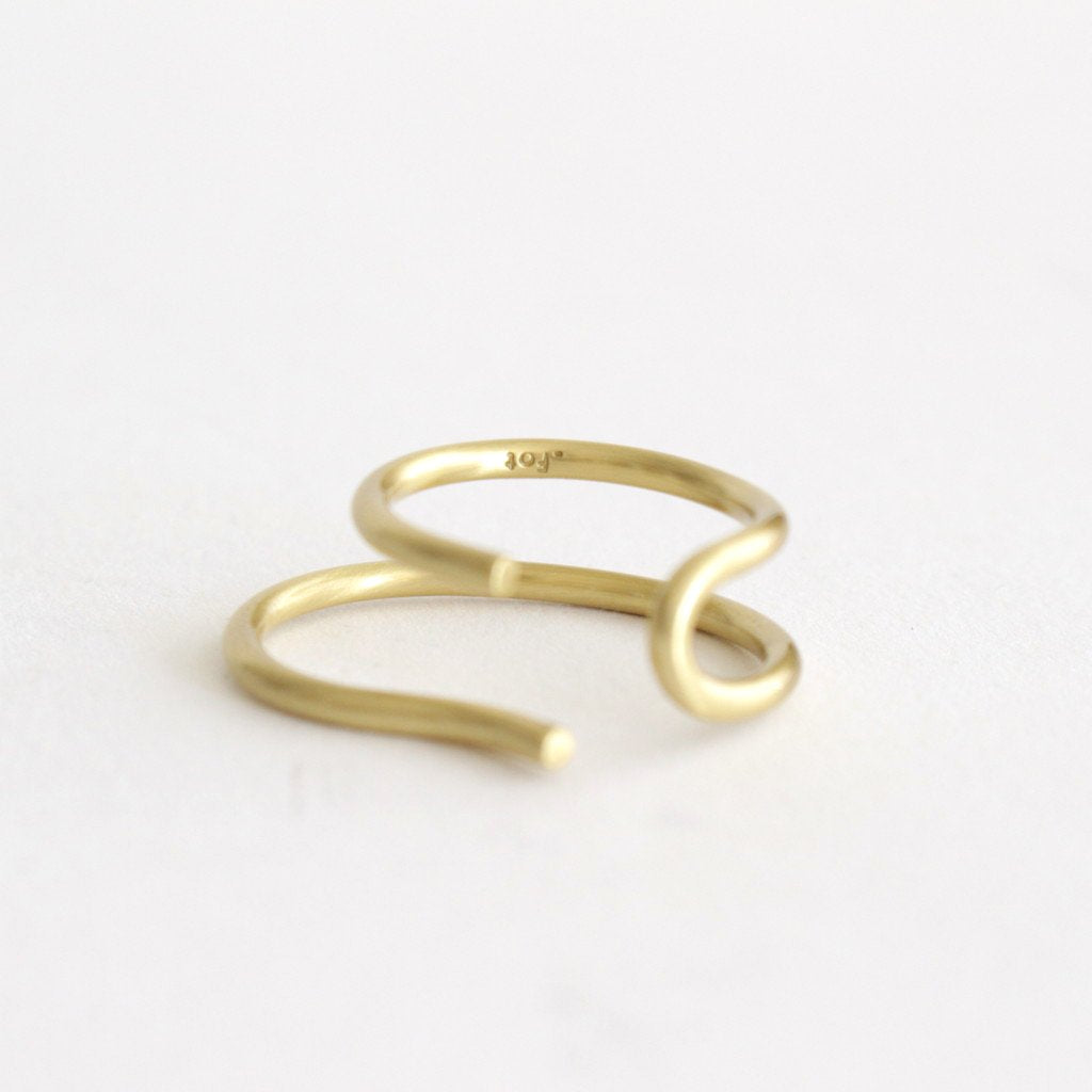 ROUND WIRE RING_MOVE #BRASS [1107a_m]