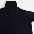 NTNTO｜2/72 オフスケールウール テレコ タートルネックスーパーロングワンピース #NAVY [A0_NC024TO]