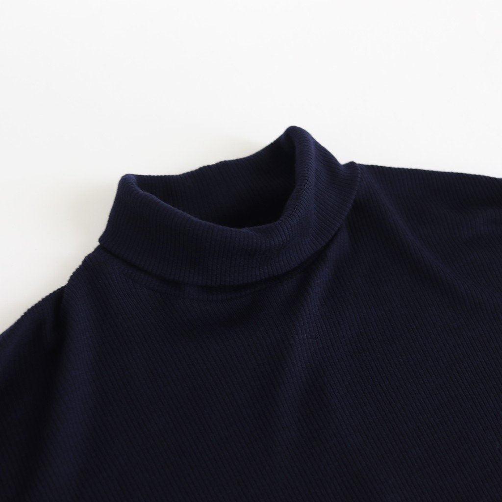 NTNTO｜2/72 Off-scale wool teleco turtleneck super long dress #NAVY [A0_NC024TO]