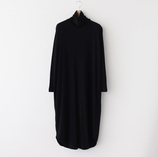 NTNTO｜2/72 Off-scale wool teleco turtleneck super long dress #BLACK [A0_NC024TO]