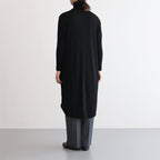 NTNTO｜2/72 オフスケールウール テレコ タートルネックスーパーロングワンピース #BLACK [A0_NC024TO]