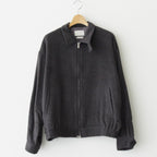 COTTON YAK ZIP BLOUSON #CHARCOAL [YK22AW0408B]