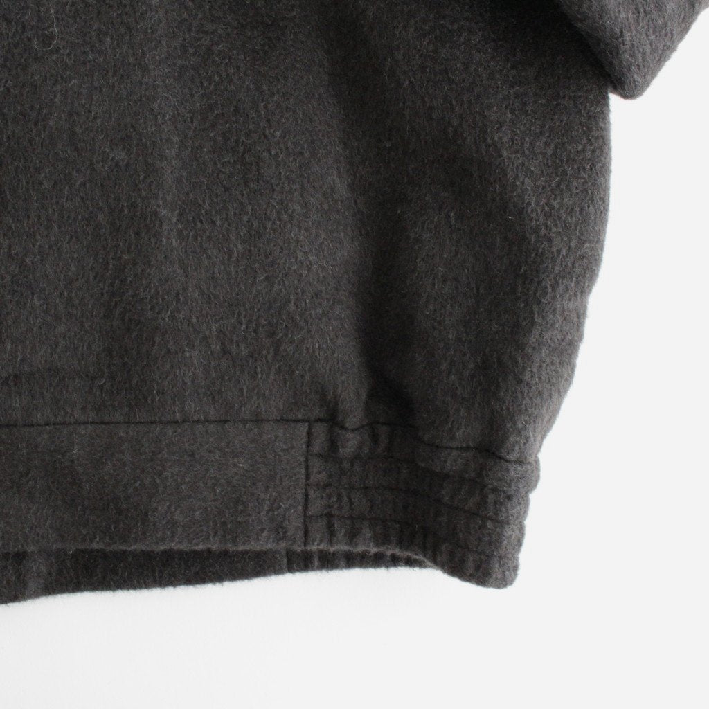 COTTON YAK ZIP BLOUSON #CHARCOAL [YK22AW0408B]