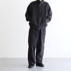 COTTON YAK ZIP BLOUSON #CHARCOAL [YK22AW0408B]