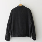 COTTON YAK ZIP BLOUSON #CHARCOAL [YK22AW0408B]