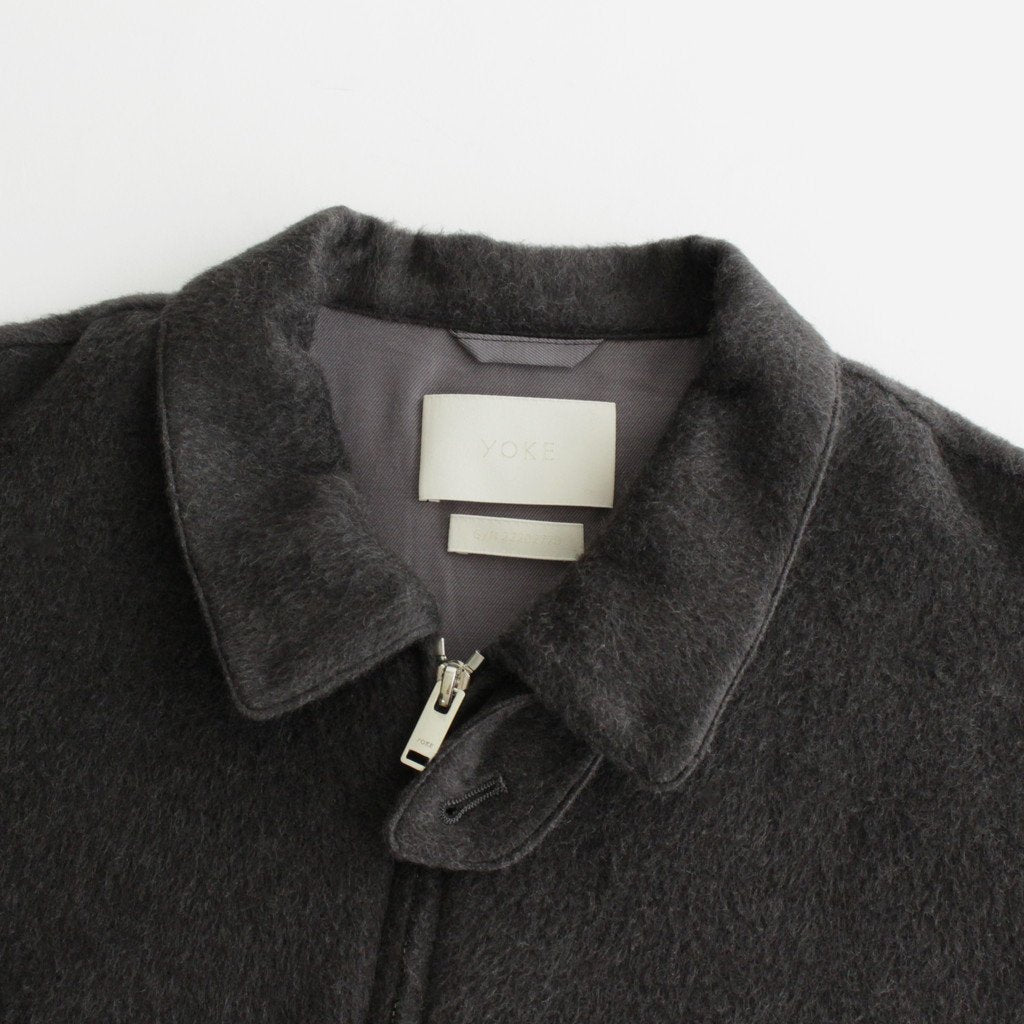COTTON YAK ZIP BLOUSON #CHARCOAL [YK22AW0408B]