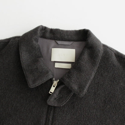 COTTON YAK ZIP BLOUSON #CHARCOAL [YK22AW0408B]