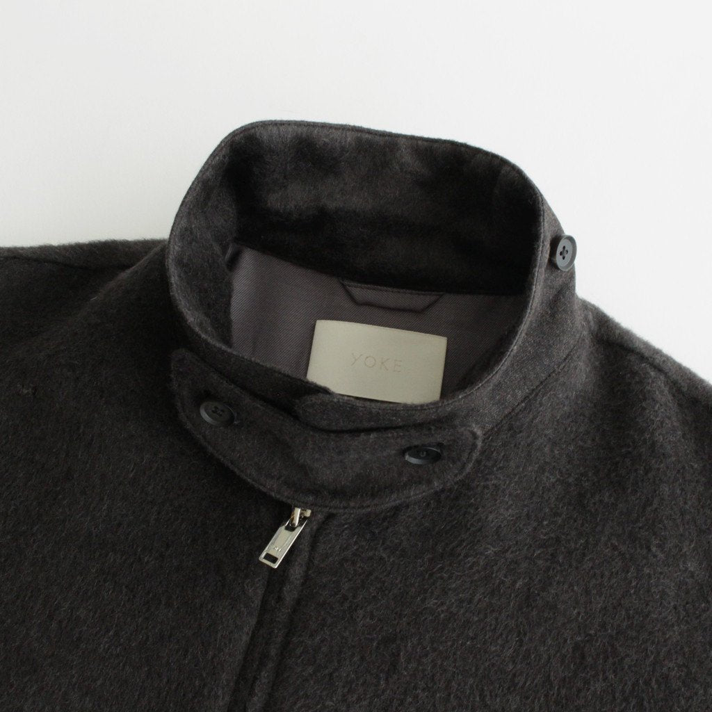 COTTON YAK ZIP BLOUSON #CHARCOAL [YK22AW0408B]