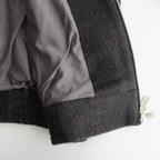 COTTON YAK ZIP BLOUSON #CHARCOAL [YK22AW0408B]