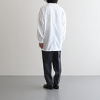 NGYSSH | マットポリエステル・タイプライター ギャザースリーブシャツ #01 OFF WHITE [TG_NC0101SF]