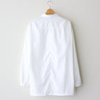 NGYSSH | マットポリエステル・タイプライター ギャザースリーブシャツ #01 OFF WHITE [TG_NC0101SF]