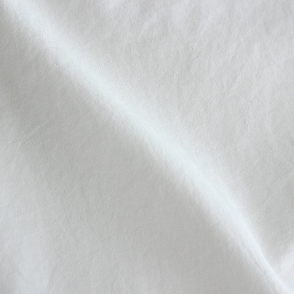 NGYSSH | マットポリエステル・タイプライター ギャザースリーブシャツ #01 OFF WHITE [TG_NC0101SF]