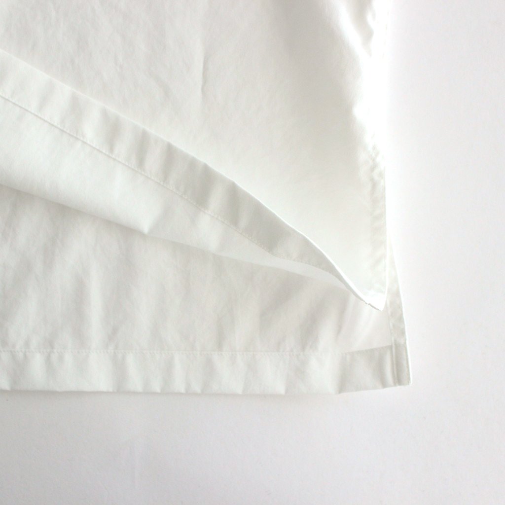 NGYSSH | マットポリエステル・タイプライター ギャザースリーブシャツ #01 OFF WHITE [TG_NC0101SF]