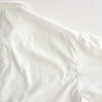 NGYSSH | マットポリエステル・タイプライター ギャザースリーブシャツ #01 OFF WHITE [TG_NC0101SF]