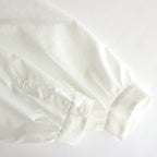 NGYSSH | マットポリエステル・タイプライター ギャザースリーブシャツ #01 OFF WHITE [TG_NC0101SF]