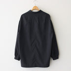 NGYSSH | マットポリエステル・タイプライター ギャザースリーブシャツ #95 BLACK [TG_NC0101SF]