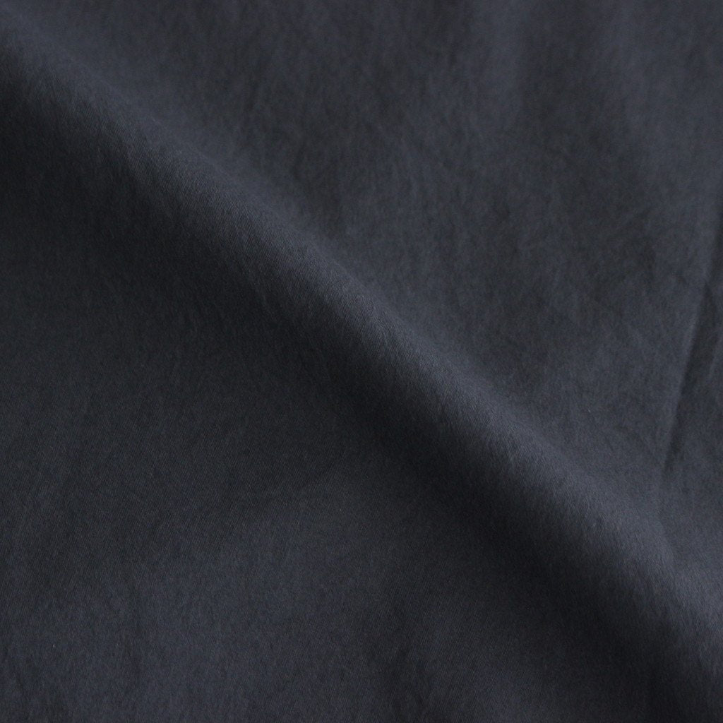 NGYSSH | マットポリエステル・タイプライター ギャザースリーブシャツ #95 BLACK [TG_NC0101SF]