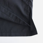 NGYSSH | マットポリエステル・タイプライター ギャザースリーブシャツ #95 BLACK [TG_NC0101SF]