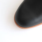 WOOD HEEL MULE_SIDE CIRCLEMAPLE #BLACK [1301sc]