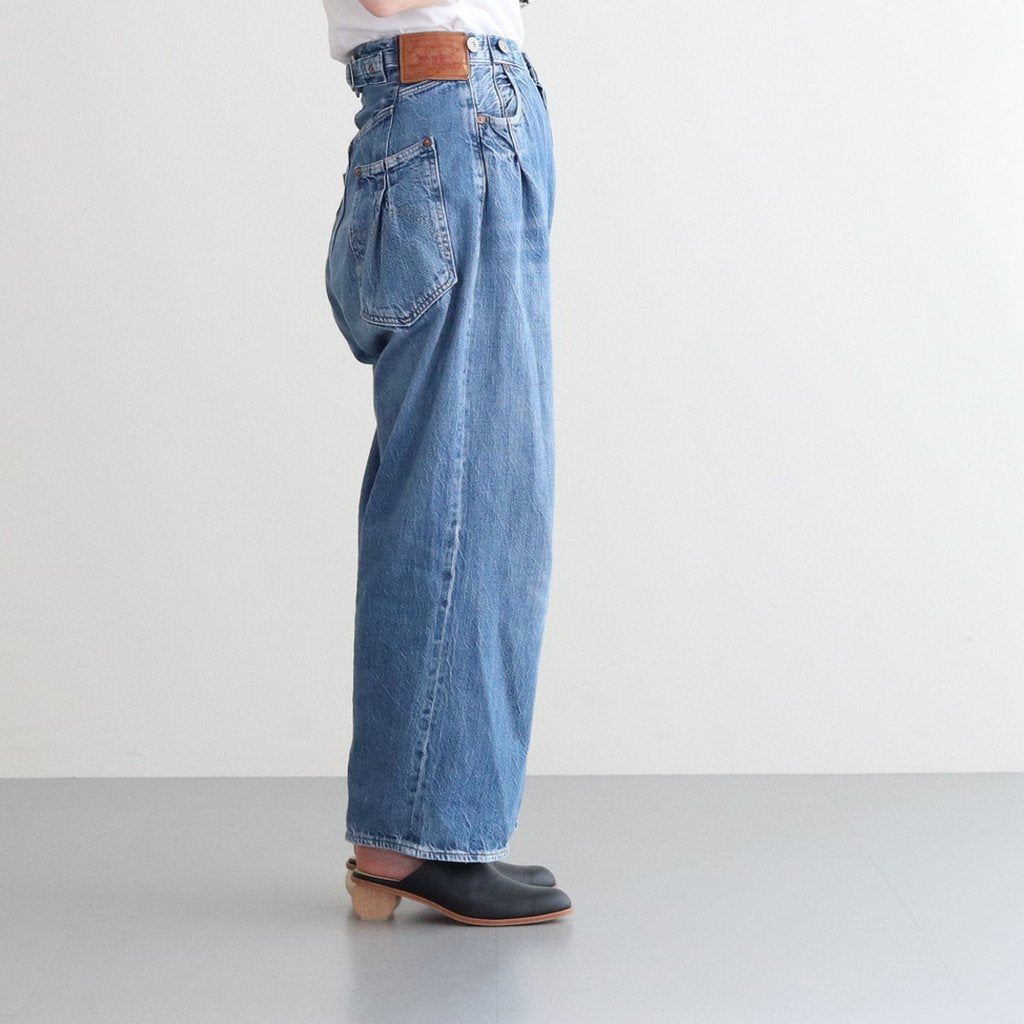 WOOD HEEL MULE_SIDE CIRCLEMAPLE #BLACK [1301sc]