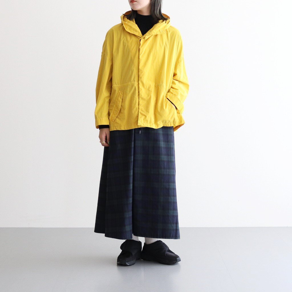 FMSTJK | ナイロンタッサー/ガーメントダイ ショートモッズコート #24 CHROME YELLOW [TG_FR1002JK]