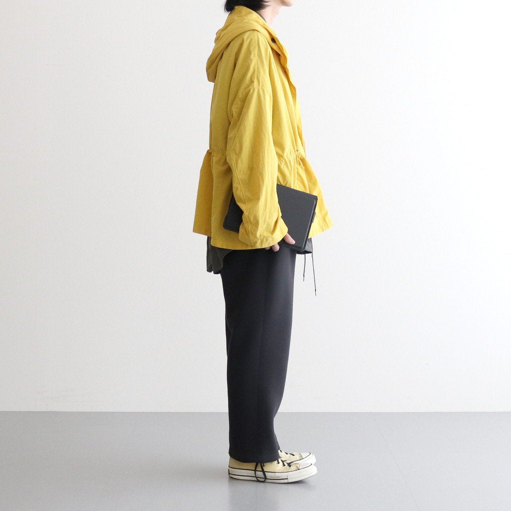 FMSTJK | ナイロンタッサー/ガーメントダイ ショートモッズコート #24 CHROME YELLOW [TG_FR1002JK]