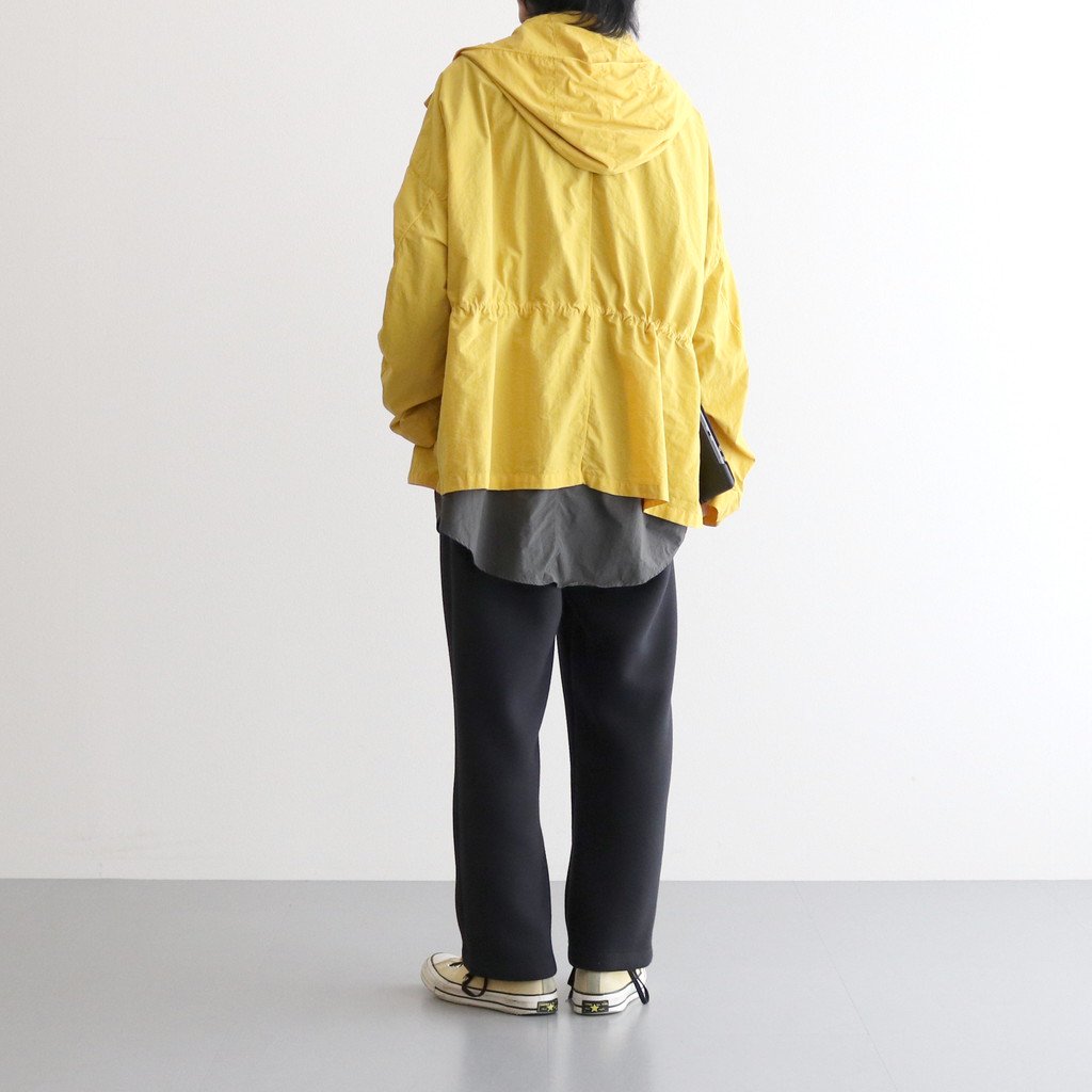 FMSTJK | ナイロンタッサー/ガーメントダイ ショートモッズコート #24 CHROME YELLOW [TG_FR1002JK]