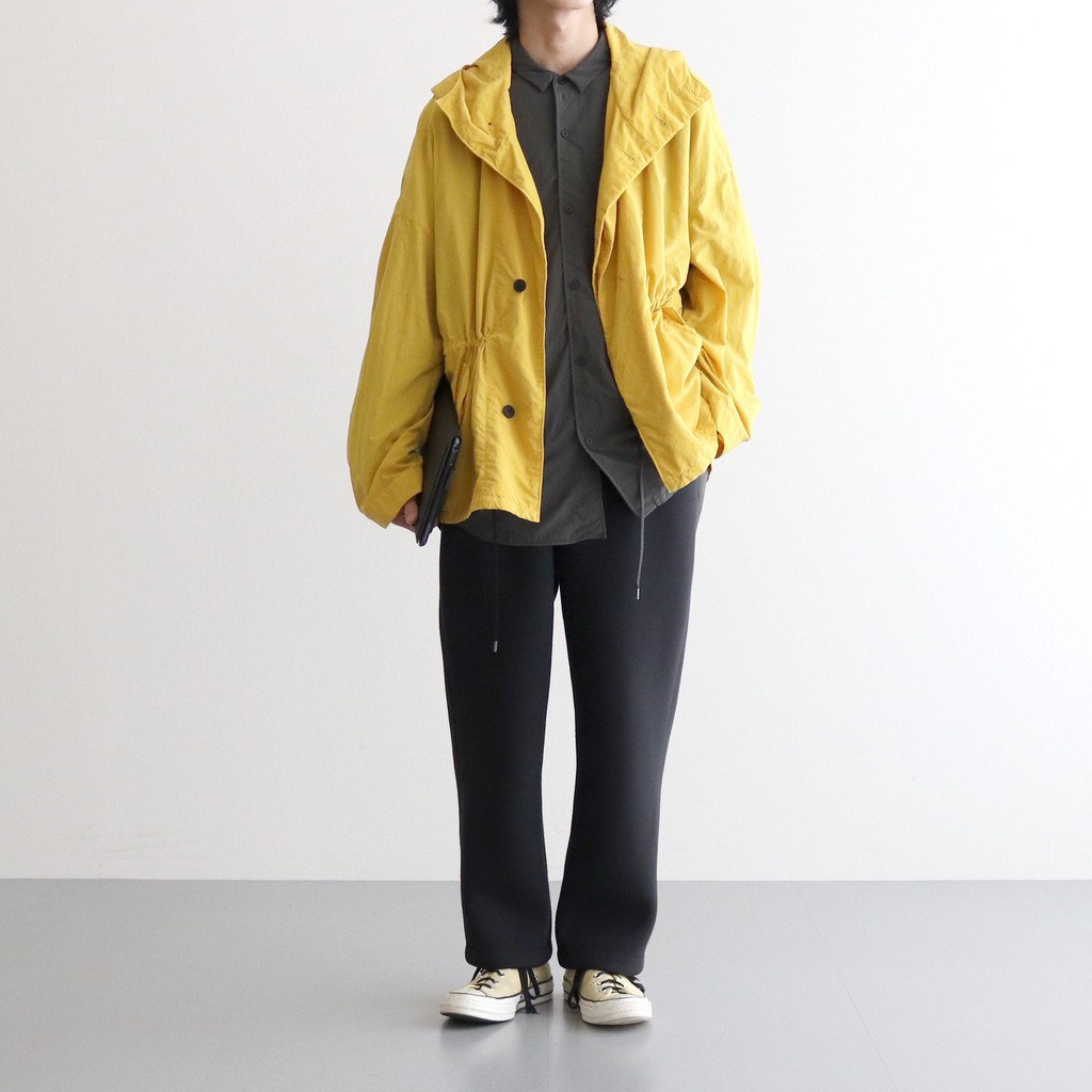 FMSTJK | Nylon Tussor/Garment Dye Short Mod Coat #24 CHROME YELLOW [TG_FR1002JK]