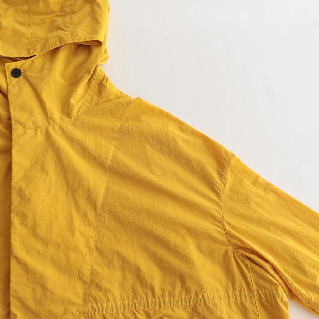 FMSTJK | ナイロンタッサー/ガーメントダイ ショートモッズコート #24 CHROME YELLOW [TG_FR1002JK]