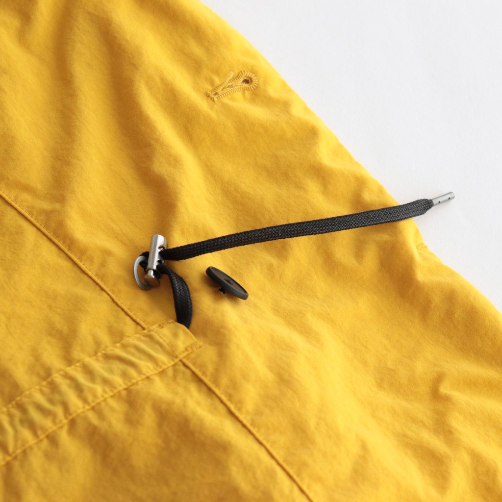 FMSTJK | ナイロンタッサー/ガーメントダイ ショートモッズコート #24 CHROME YELLOW [TG_FR1002JK]