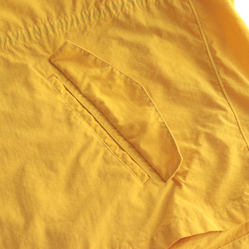 FMSTJK | ナイロンタッサー/ガーメントダイ ショートモッズコート #24 CHROME YELLOW [TG_FR1002JK]