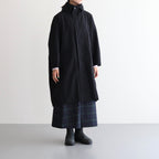 FMFOCT | 40/1 organic cotton/strong twist weather mod coat #95 BLACK [TG_FR0101CT]