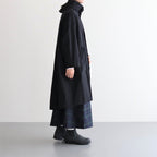 FMFOCT | 40/1 organic cotton/strong twist weather mod coat #95 BLACK [TG_FR0101CT]
