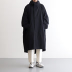 FMFOCT | 40/1 organic cotton/strong twist weather mod coat #95 BLACK [TG_FR0101CT]