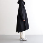 FMFOCT | 40/1 organic cotton/strong twist weather mod coat #95 BLACK [TG_FR0101CT]